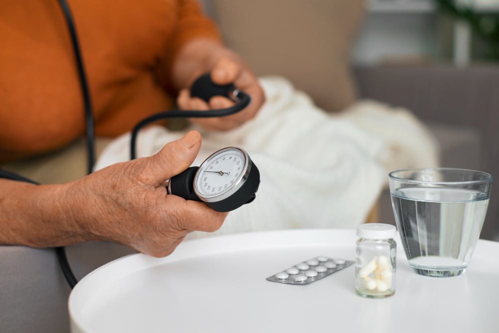 Uncontrolled diabetes and hypertension